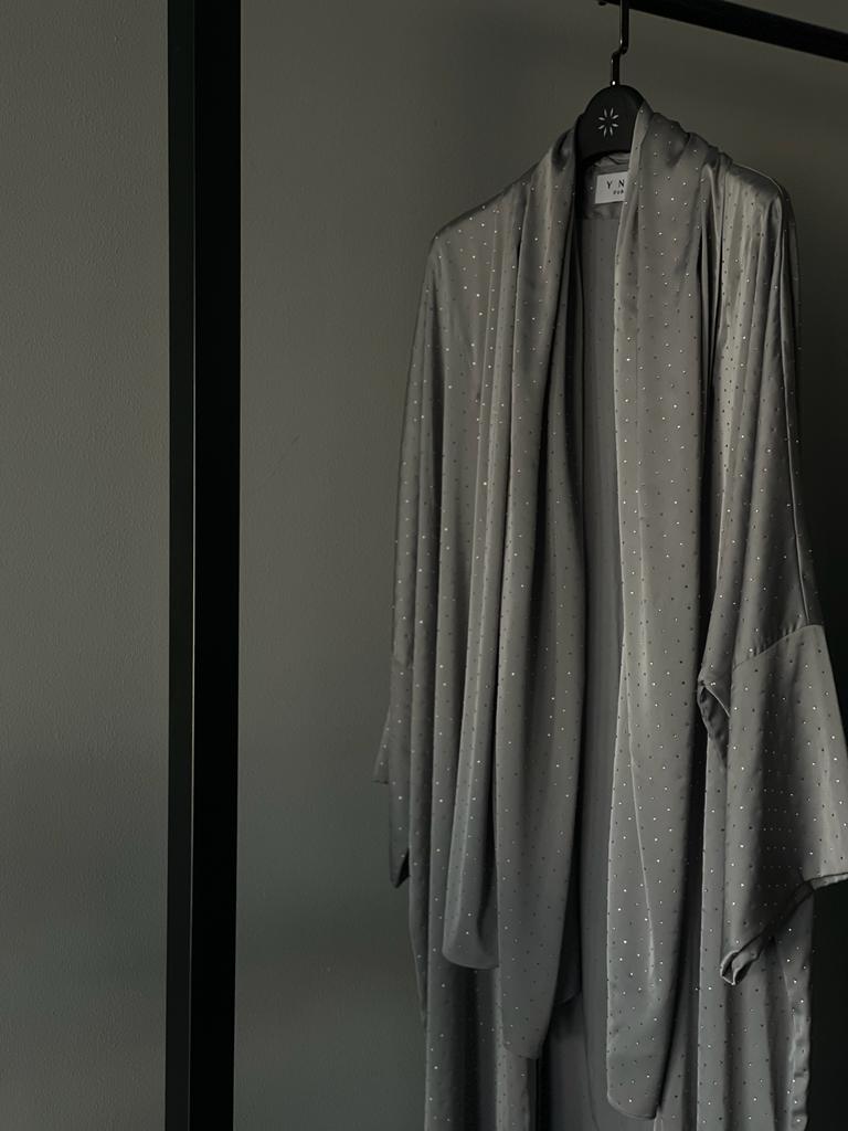 Grey Lucent Abaya (Vol 7)