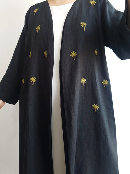 Palm Abaya (Black)